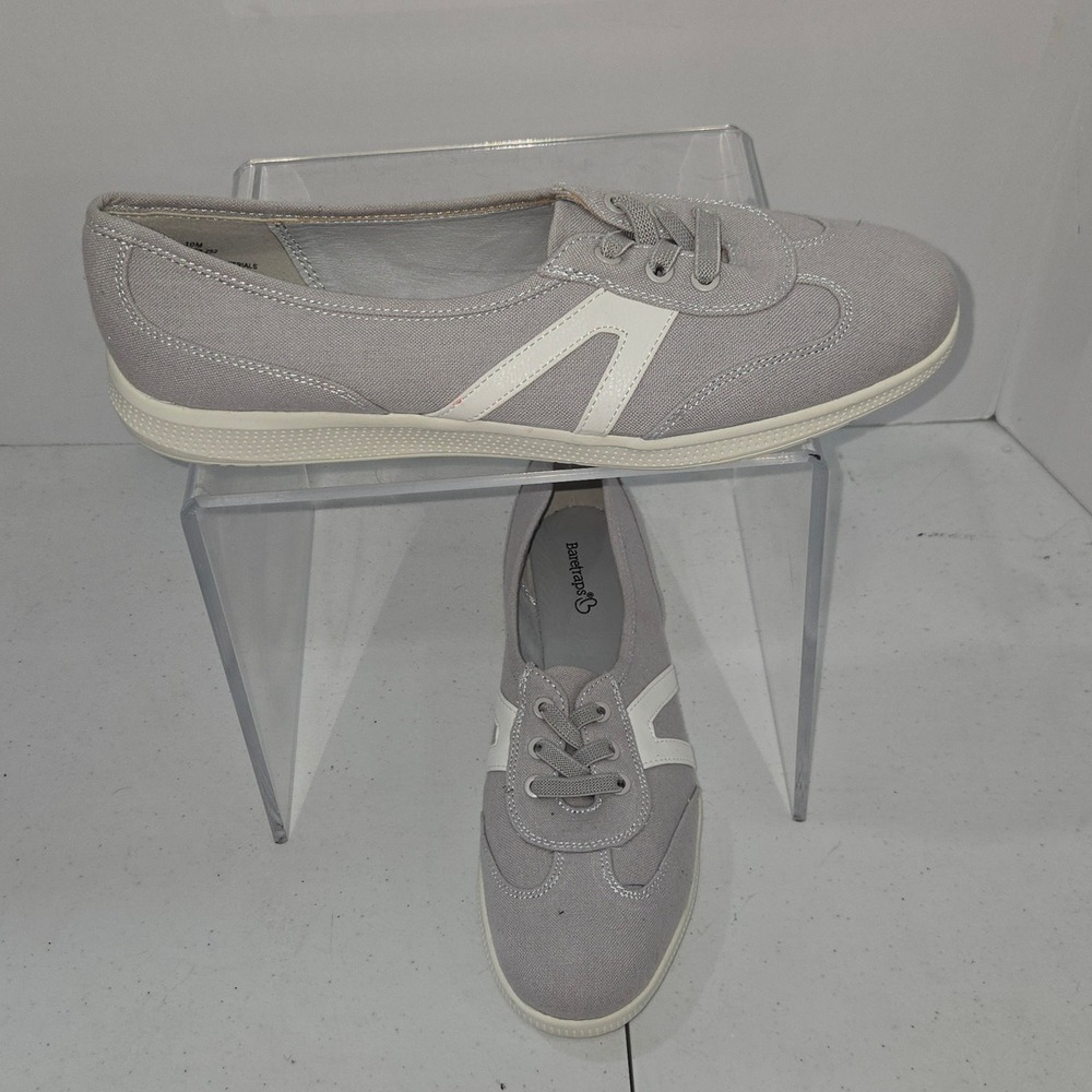 Baretraps Vannie Grey Canvas Slip On Sneakers BTS25-11244-005-252 Womens 10M